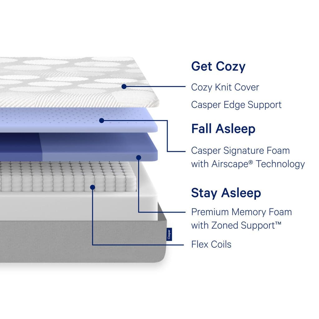 Casper original hybrid queen mattress sale